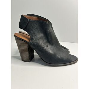Lucky Brand 8.5 Lizette Slingback Open Toe Bootie - Black, Women's